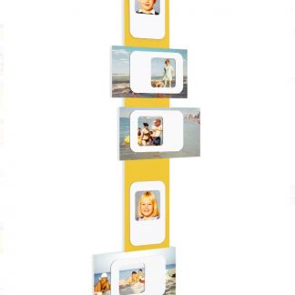Pêle-mêle T5 jaune/blanc, pressecitron®-1