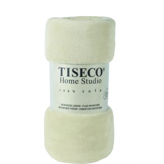 Plaid COSY Microflannel 130x160 Ivoire, TISECO®-1