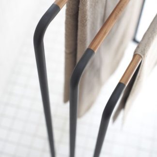 Porte-essuie noir, Plain, Yamazaki®-1