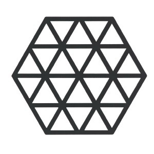 Sous plat Triangles, noir, ZONE®-1