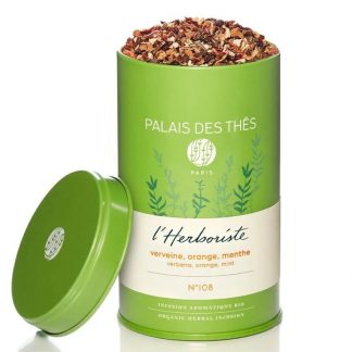 L'Herboriste N°108, verveine-orange-menthe - boîte métal 130g-1