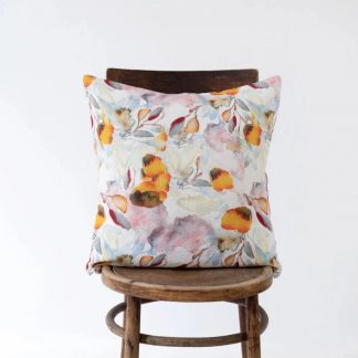 Housse de coussin, Orange Flow, Linen Tales®-1