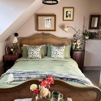 Housse de coussin, eucalyptus, Linen Tales®-1