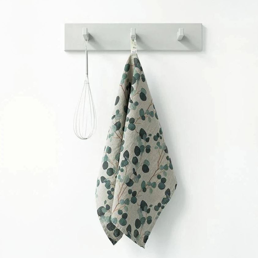 Essuie vaisselle en lin, eucalyptus naturall, Linen tales®-1 Essuie vaisselle en lin, eucalyptus naturall, Linen tales®-1