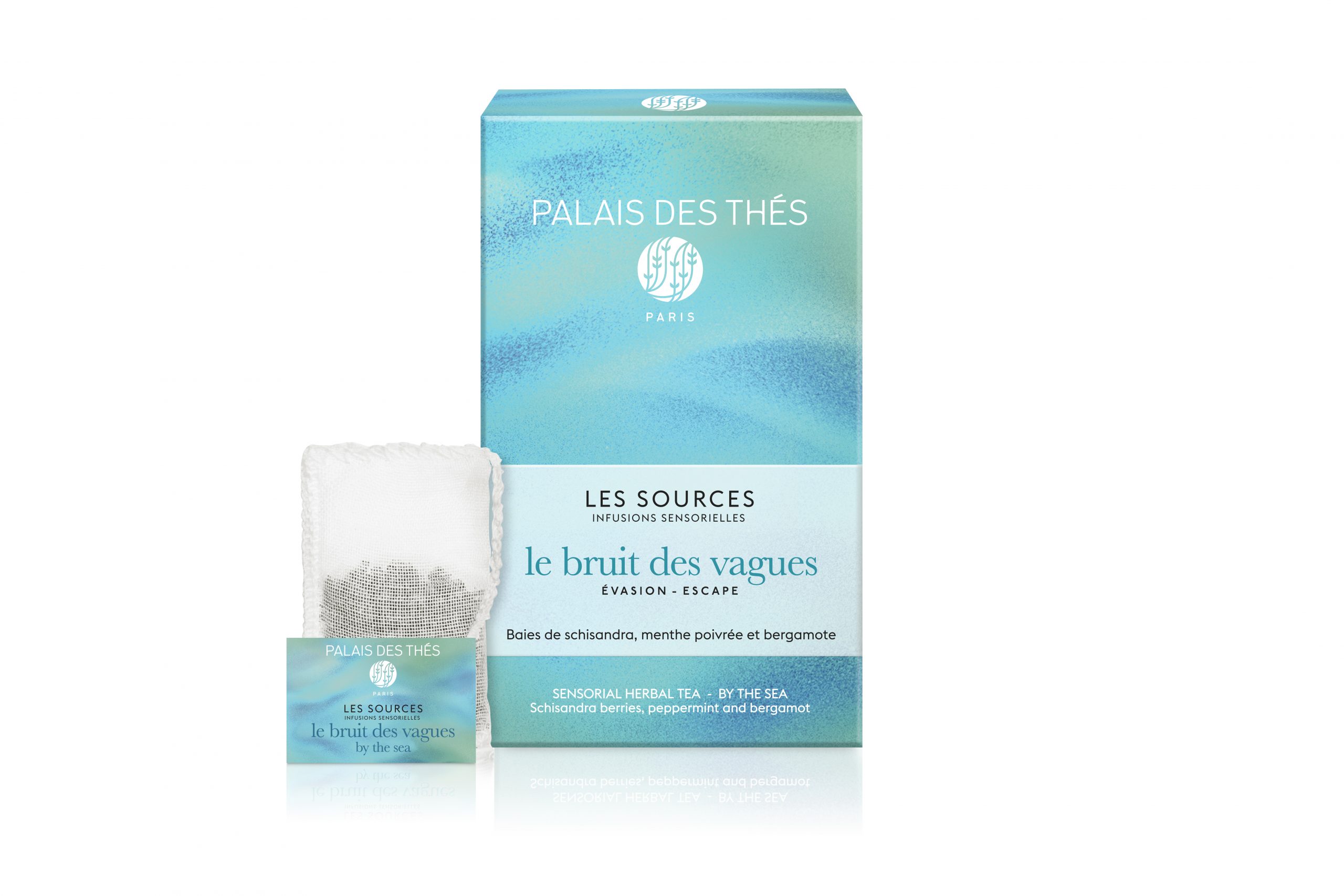Le bruit des vagues bio - Évasion, infusion (20 mousselines), Palais des THés®-1 Le bruit des vagues bio - Évasion, infusion (20 mousselines), Palais des THés®-1