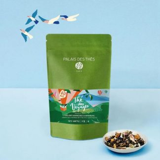 Thé des Voyages BIO, thé vert fruité & floral, 100g-1