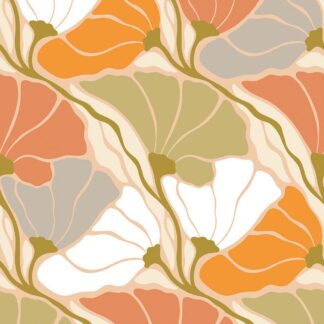 Serviette en papier "Eugénie orange", PPD®-1