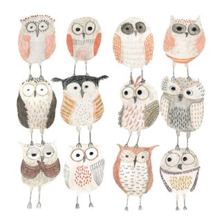 Serviette en papier "hibou", PPD®-1