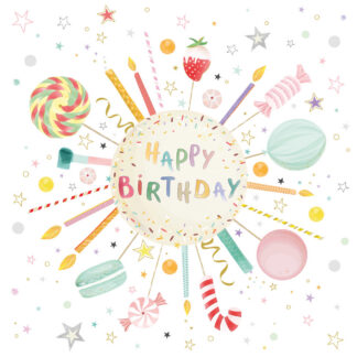 Serviette cocktail en papier "Turnowsky B'Day", PPD®-1