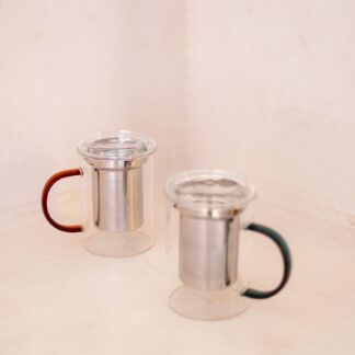 Tasse à thé avec filtre 43cl LIV vert, ONA®-1